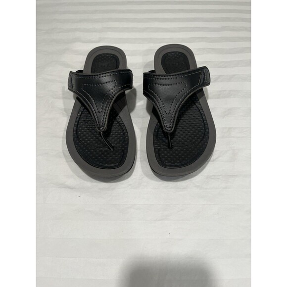Dansko Women's Pamela Black Gray Slip On Comfort Thong Sandal Size 7 US. - Picture 1 of 13